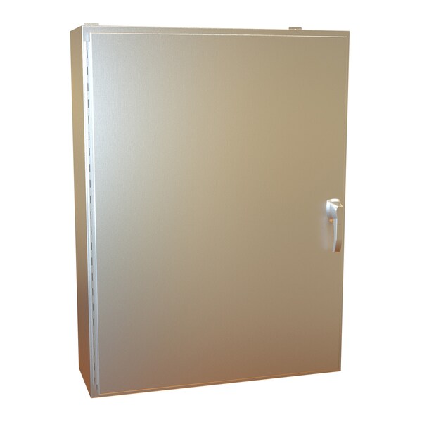 Hammond 3 Point Latch with Padlock Handle Electrical Enclosures, 48 in H, 12 in D, 36 in W, NEMA 4X HW483612S16HK - main